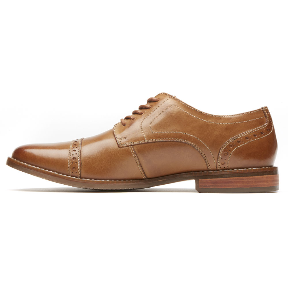 Rockport Mens Style Purpose Cap Toe - Oxfords Brown - CPB859417